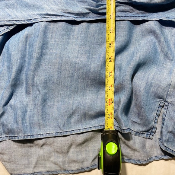 Current Air Anthropologie Los Angles Light Denim Long Sleeves Dress Size S - Picture 12 of 13